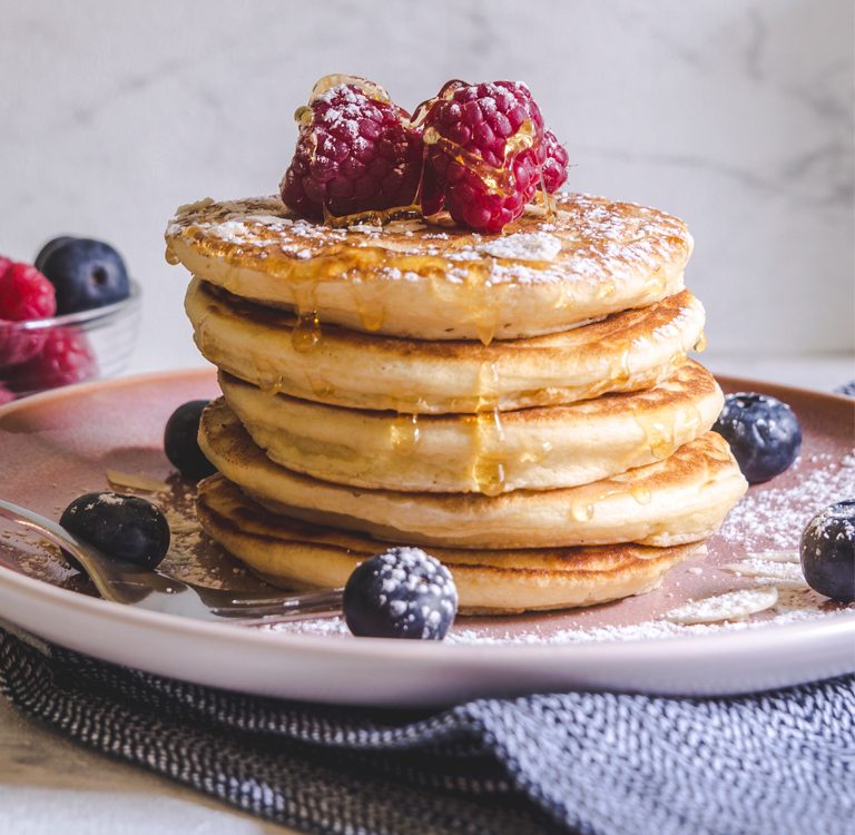 American Pancake Stack. Rezept aus dem SAT1 FF